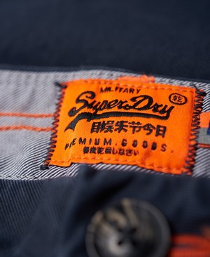 Superdry Rookie Chinos Férfi Nadrág Sötétkék | WXNPH2301